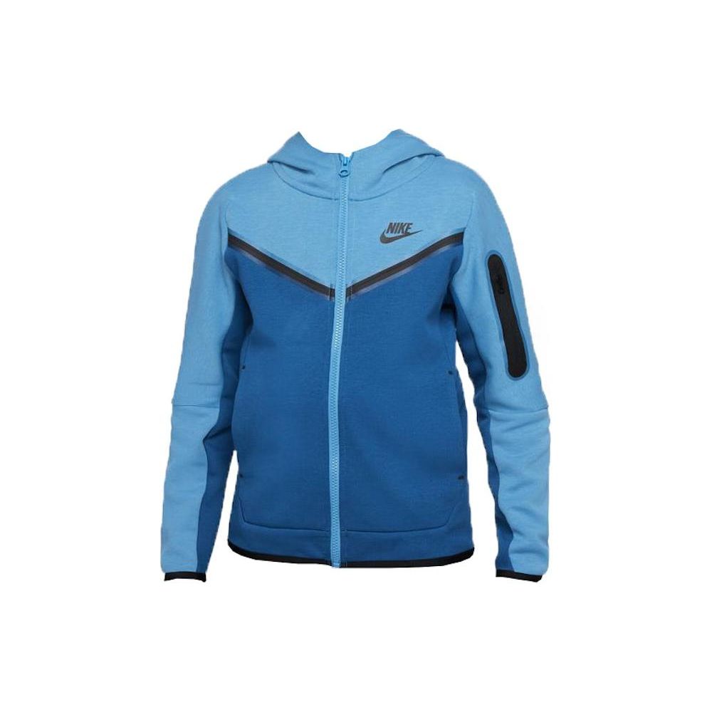

Куртка Nike Детская с Принтом Логотипа на Молнии с Капюшоном и Длинным Рукавом Детские куртки Синяя CU9223-469 M