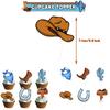 32pcs West Cowboy Party Decoration Includes Banner Balloons Cake Toppers