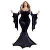 Vampire bat witch halloween costume cos goth witch masquerade dress performance costume