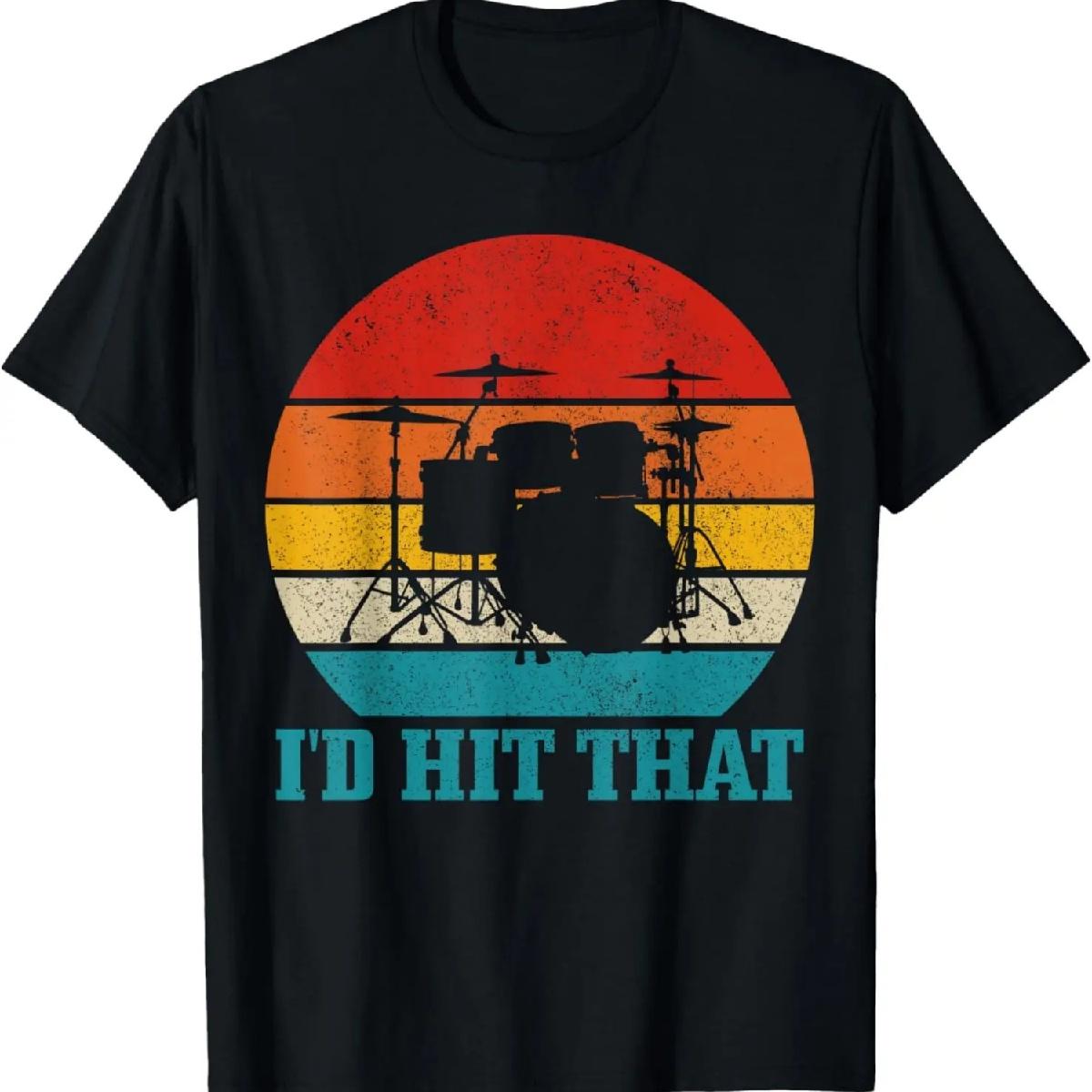 

Барабанщик Барабанная установка Винтажный подарок для барабанщика Футболка XXXXXL чёрный