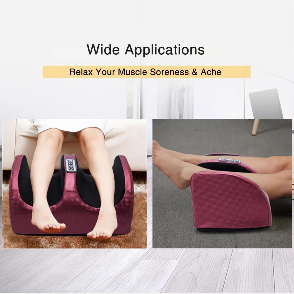 Electric foot massager heating therapy hot compress finger pressure roller muscle relaxation foot hydrotherapy machine