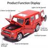 1:32 Scale G65 Alloy Diecast Toy Car Models 4 Doors Opened Sound Light Pull Back Hihgh Simulation SUV Vehicles for Kids Presents