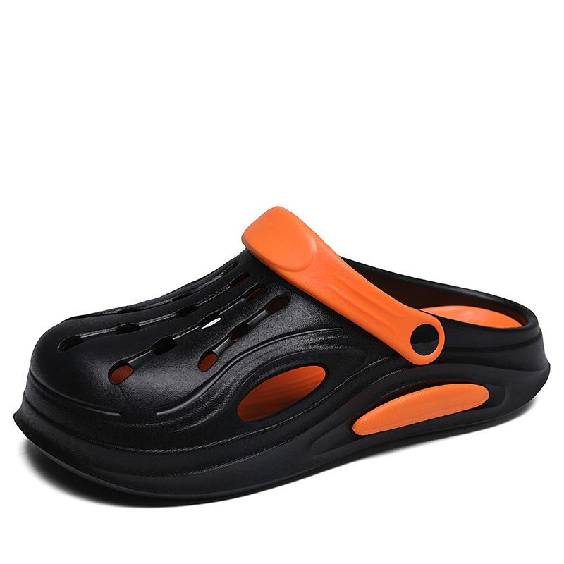 

Hole shoes cool slippers men s summer slippers non-slip wear-resistant shoes men s sports wear dual-purpose beach sandals 40