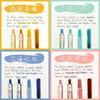 4pcs Vintage Color Gradient Pens Set, Quick Dry Gel Ink Pen and Fluorescent Highlighter Marker Drawing Paint Office School A6458