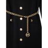 Michael Kors V Neck Snap Polo Dress jf482os5zV1 Black