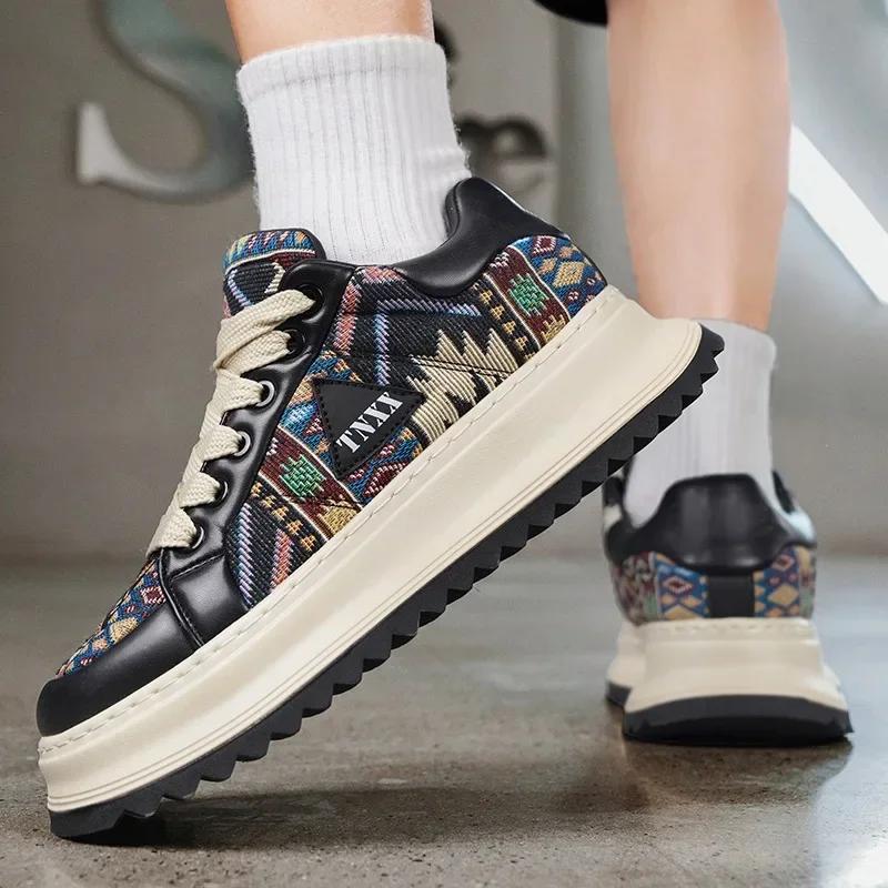 Sneaker Herren Freizeitschuhe Neu Outdoor PU-Leder Plateau Tennis Laufen Sport Wandern Luxus Skateboard Designer Modeschuhe