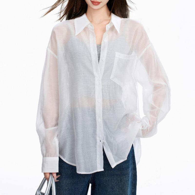 Women's Tencel Long Sleeve Sun Protection Jacket - Spring/Summer 2026 Ice Silk