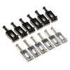 Metal Guitar Bridge Roller Saddles Set Replacement Tremolo Bridge Saddles Electric Guitar Parts for DIY Kit and Vibrato