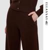ELLASSAY Women's Pure Wool Straight Fit Trousers
