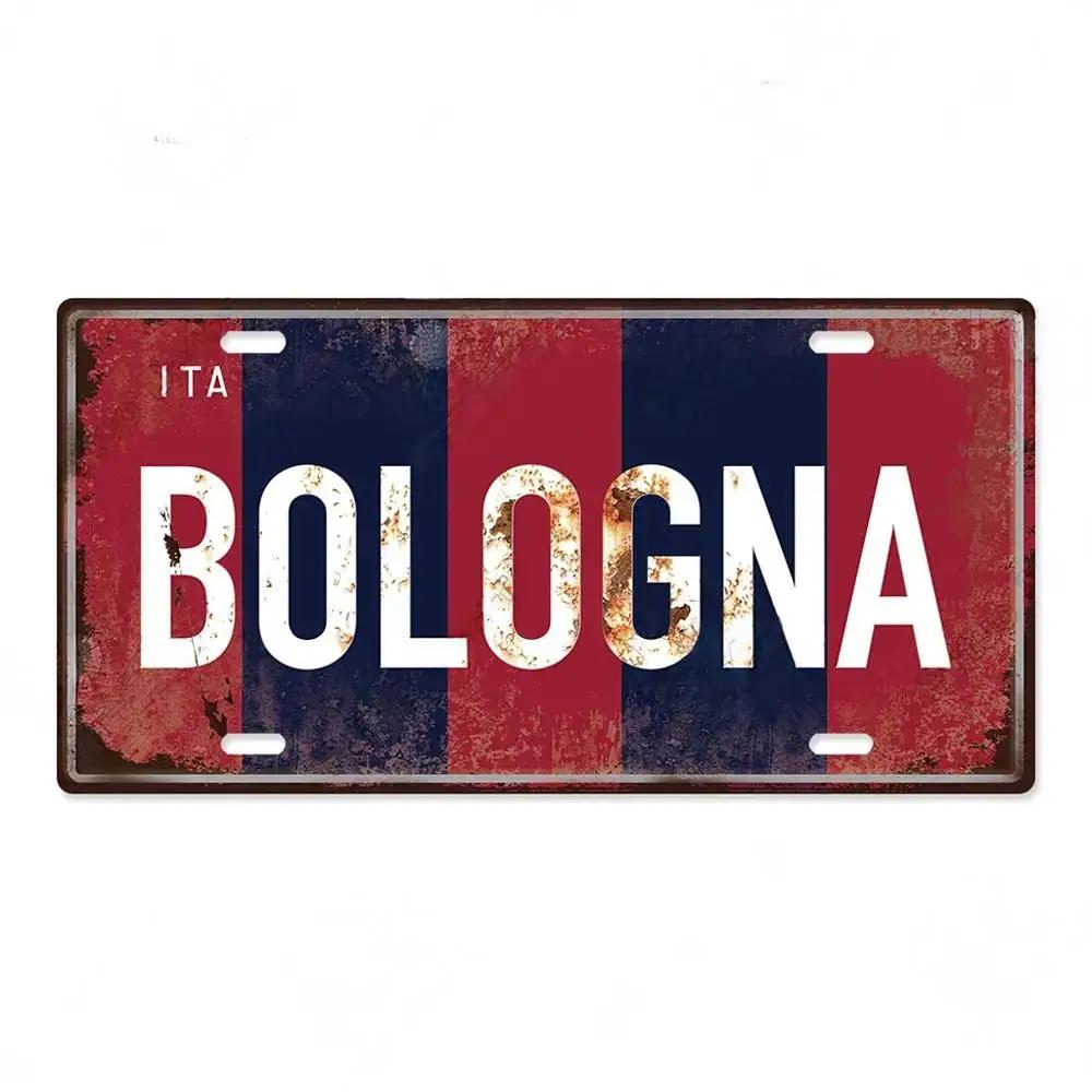 FJ Decor Italy City Metal Tin SignS Licenses Plate Plaque Vintage Wall Ari for Pub Club Man Decors