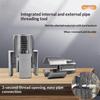 3Pcs Heavy-Duty Pvc/Plastic Pipe Threading Tool Kit 1/2" 3/4" 1" Male & Female Threads For Pvc Ppr Mpp Pipes