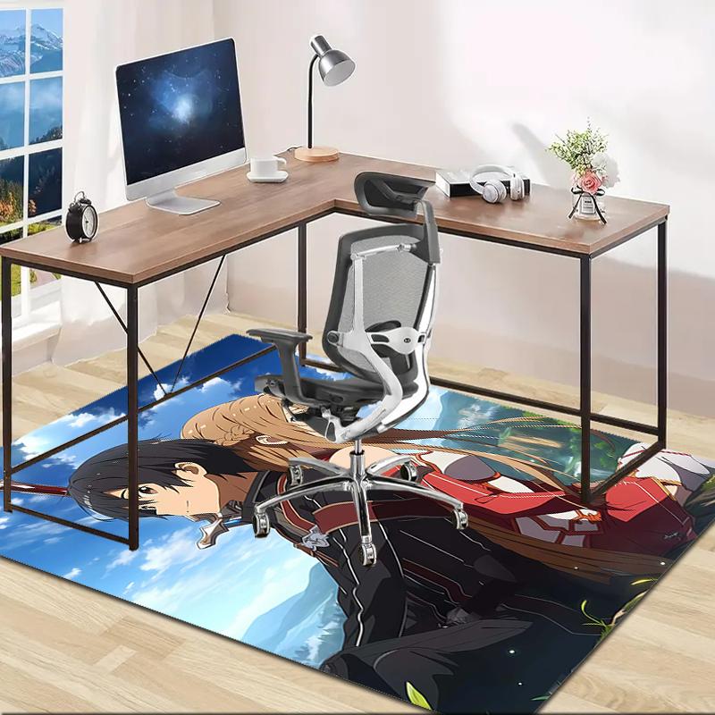 1pc Sword Art Online2 Design Area Rug - Non-Slip, Soft & Cozy Floor Mat for Living Room, Bedroom, Office - Indoor/Outdoor Decorative Carpet