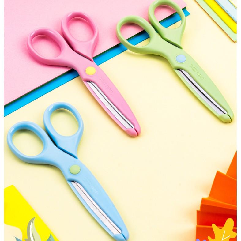 Deli Kids' Safety Scissors with Round Tip - Ideal for Crafts & Paper Cutting, Model 6023 - Perfect Children's Day Gift
