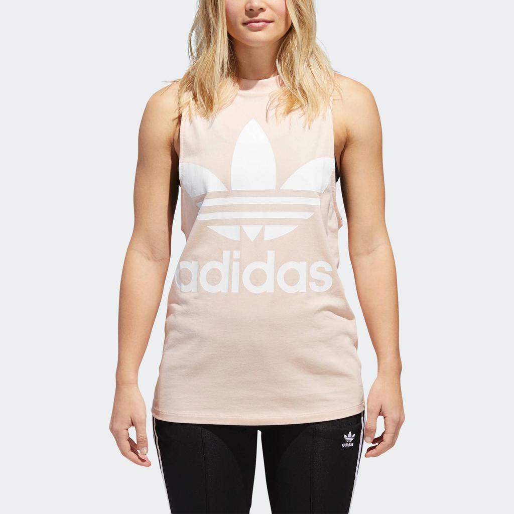 Adidas Originals Trefoil Tank Top Women Tops Pink CE5583