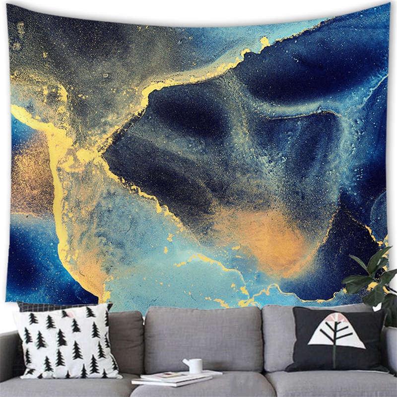 Luxury Wall Hanging Marble Texture Pattern Tapestry Painting Bedroom Living Room Decoration Room Background Hanging Wall