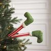 Christmas Plush Toy Legs Doll Xmas Tree Decorations Pendants Holiday Home Hanging Ornaments New Year Decoration