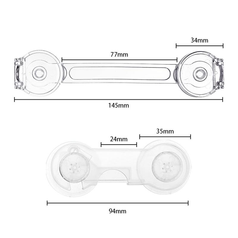6PCS Baby Cabinet Locks Strap Drawer Lock Child Anti Opening Refrigerator Lock Home Baby Anti Pinch Safety Protection Buckle