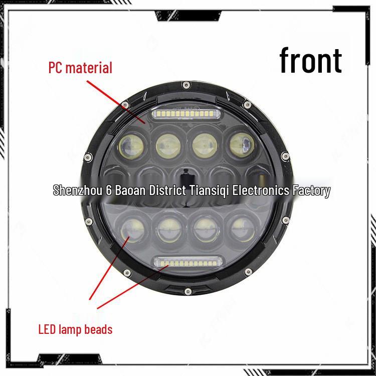 

Светодиодная фара Harley Wrangler 7 дюймов 75 Вт с ДХО и дальним/ближним светом