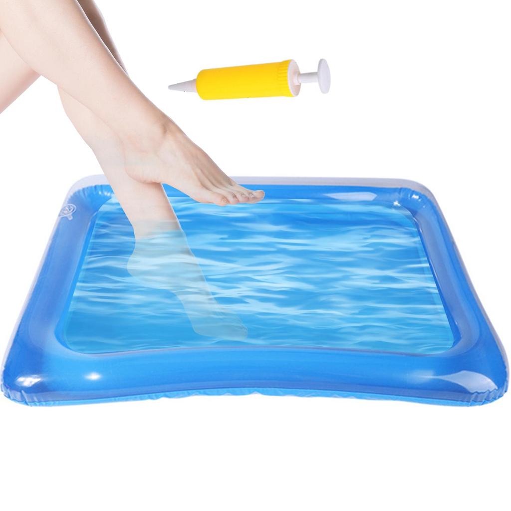 Portable Swimming Pool Footbath Bath Inflatable Multifunctional Foot Wash Basin Beach Camping Home Blue Foot Bath