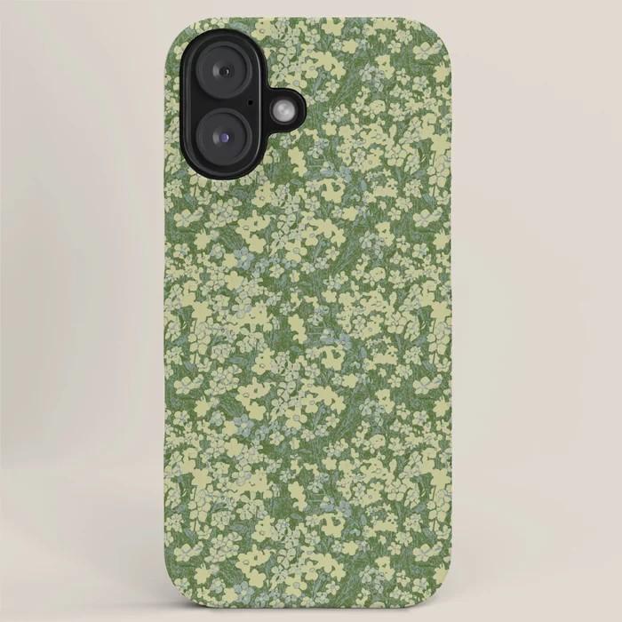 New Clmj Luxury Painted Lily Phone Case for iPhone 17 16 15 14 13 12 11 X XS XR Air Pro Max Plus Luxury Double-layer Back Cover
