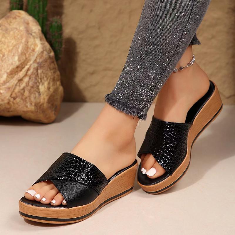 High Heels Platform Slippers Women Shoes Wedges Sandals Casual Beach Flip Flops Pumps Femme Slides Comfortable Summer Walking