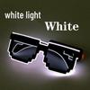 LED Mosaic Party Sunglasses - Cool Night Glow Glasses for Birthdays, Concerts, and Nightclubs