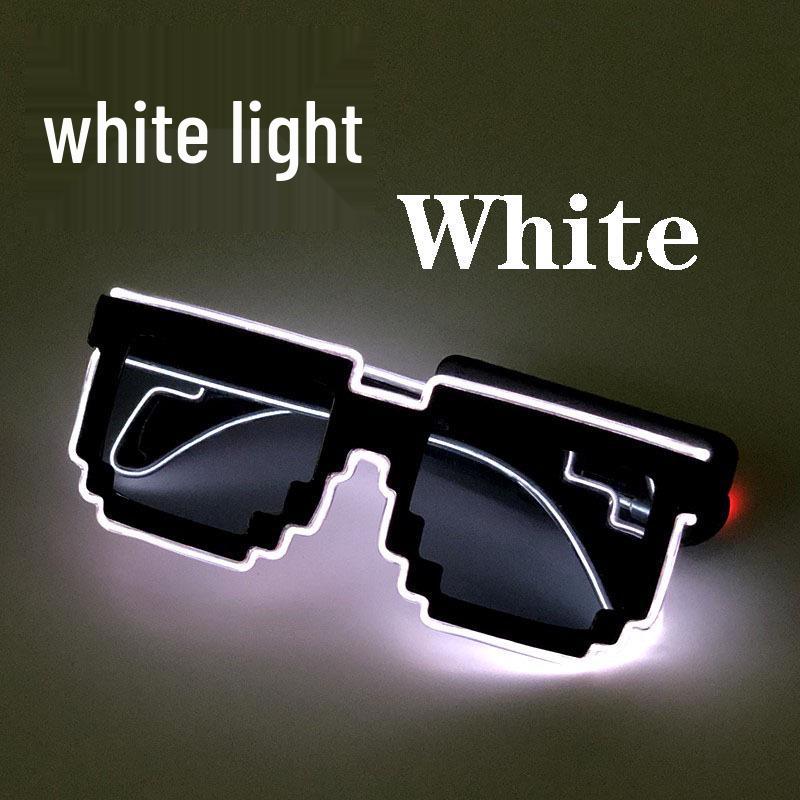 LED Mosaic Party Sunglasses - Cool Night Glow Glasses for Birthdays, Concerts, and Nightclubs