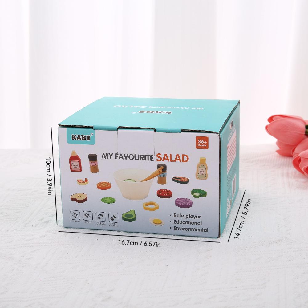 Kitchen Pretend Play Toys Simulation Food Accessories Pizza Salad Dessert Set Educational Toy