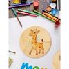 5pcs Unfinished Wood CoastersWood Slices For Nature Crafts And Wedding Decoration Blank Coasters Wood Kit For DIY Art Painting