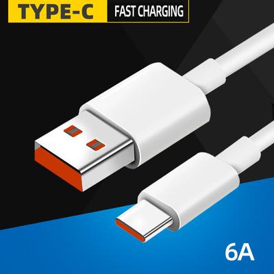 6A Fast Charging USB C Cable for Xiaomi  USB Type C Cord USB Phone Charger Wire for Xiaomi Mi 13 12 Pro Realme POCO Turbo