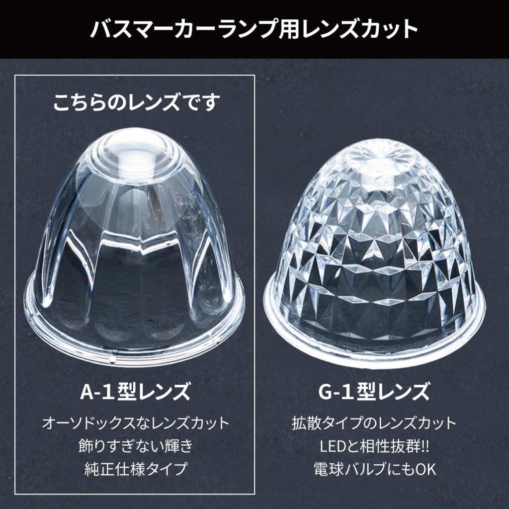 Jet Inouye 632380 632380 Truck Supplies, A-Shaped Bus Marker Lens, Sky Blue, 1 Piece