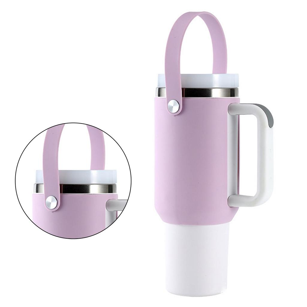 Funda de silicona para botella de agua con asa, bolsa de transporte, accesorio, funda de silicona, funda protectora, funda protectora para taza