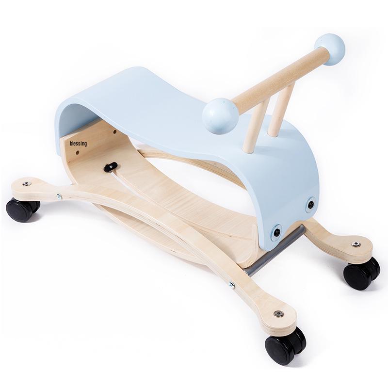 2-in-1 Wooden Rocking Horse & Stroller for Toddlers - Ideal Birthday Gift for Ages 1+