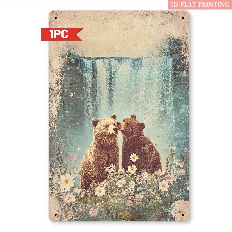 

Vintage Valentine s Day Metal Decorative Painting Gift for Couples Bedroom Living Room Cafe