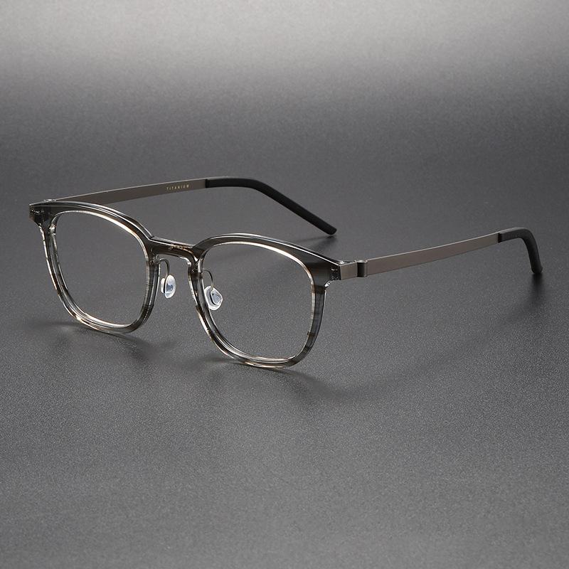New Denmark Designer Acetate Titanium Optical Eyeglass frames Men Women Vintage Square Transparent Computer Glasses Frames