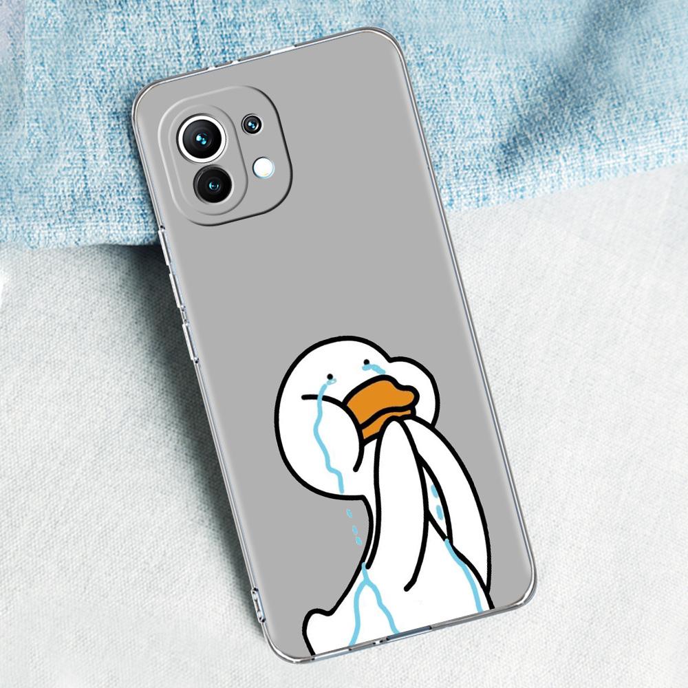 Case For Xiaomi Mi 15 14 13 12 11 Lite 15T 13T 12T Pro Poco X7 X6 X5 Pro 5G X3 NFC F7 F6 F5 Cover Funny Cute Duck Fashion Couple