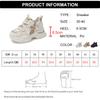 Fashion Cross Lace Up Platform Sneakers for Women Fashion Mix Color Chunky Vulcanized Shoes Woman 2025 Thick Bottom Sports Shoes Female