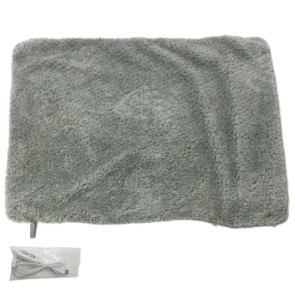 mitas Boa Hot USB Electric Lap Velour with Timer Warmth Knee Electric Lap Blanket Blanket, Blanket, Warm, Boa-Lined, Large, Function, Item, Blanket,