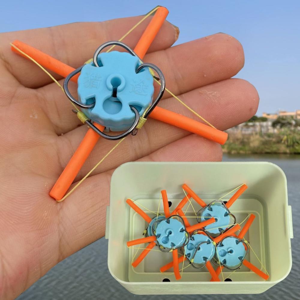 Fünf Haken Vorfach Futterkorb Blei Kohlenstoffstahl Angeln Feder Köderkorb Angeln Köderkorb Outdoor