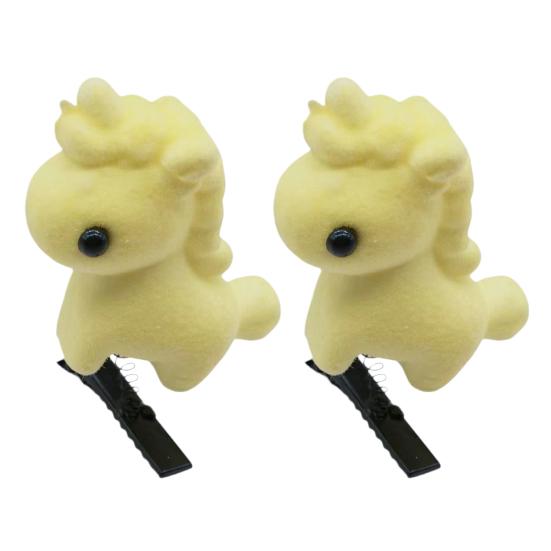 

Шпилька для волосся Флок Мультяшний Кінь Декор Весняний Дизайн Металеві Затискачі для Волосся Декоративні Святкові Вечірка Шпильки Аксесуари для Волосся 2pcs