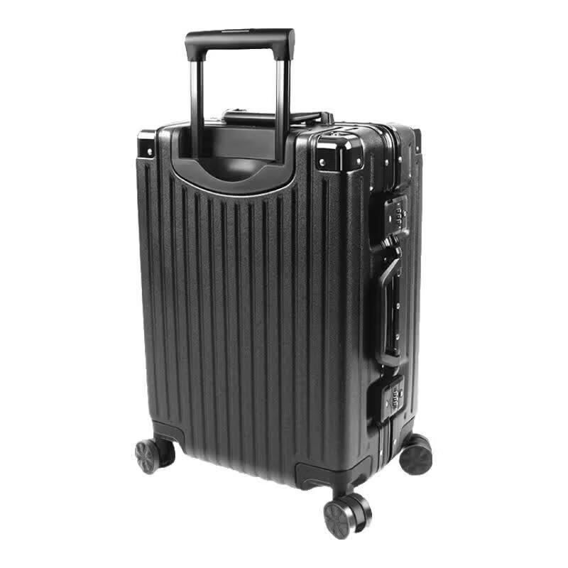 EXPUNK XHB01-1 Striped Aluminum Frame Luggage