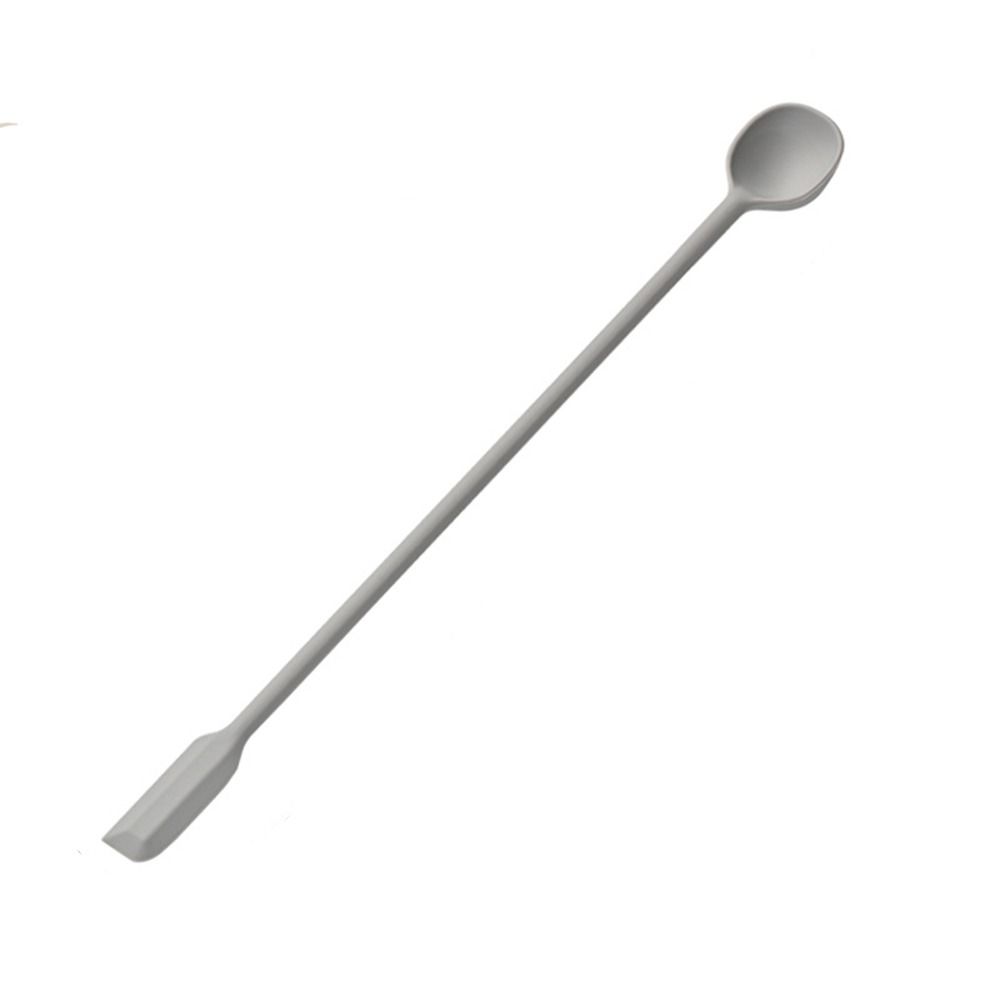 Long Hand Silicone Spatula Party Supplies Coffee Spoon Cosmetics Spoon  Kids