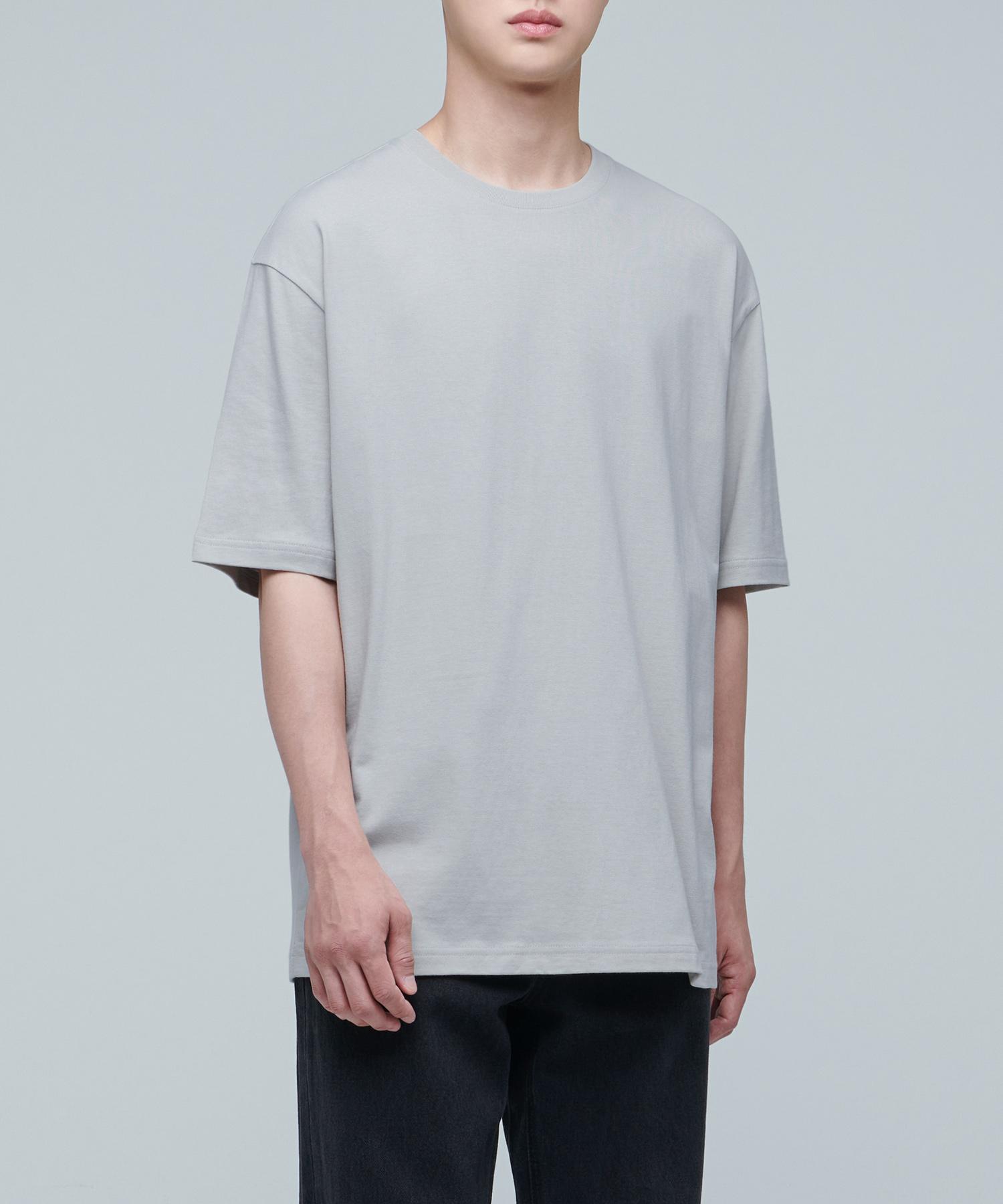 Musinsa Standard Relaxed Fit Crew Neck T-Shirt 2 [Light Grey] Light Gray/L