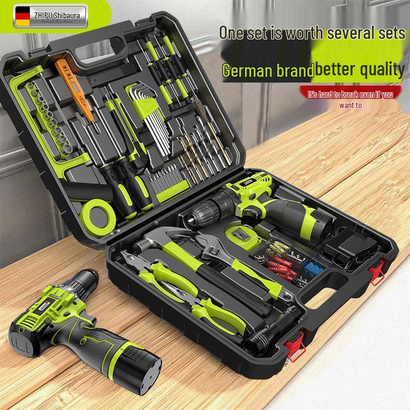 Shibaura Electric Drill & Screwdriver Home Tool Set with Lithium Battery