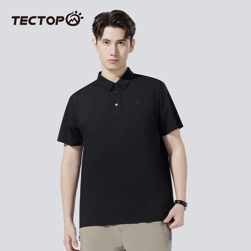 TECTOP Men s Outdoor Breathable Short-Sleeve Polo Shirt S