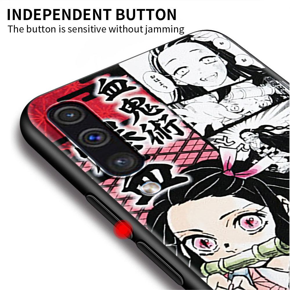 Mjukt Fodral För Samsung Galaxy Note 20 Ultra 10 Plus Lite A50 A70 A20 A40 A20e 9 8 A60 A10e Mobilskal Anime Demon Slayer Kimetsu