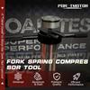 Motorcycle Fork Service Tool Kit, 3PCS Fork Maintenance Tool Set Fork Oil Level Tool, Fork Spring Compressor, And Damper Rod Bleed Tool