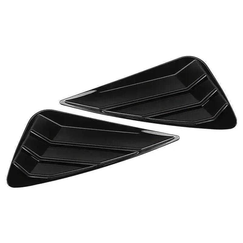 2 Stück Für Lexus NX 2015- Auto Außen Heckfenster Viertel Lamellen Jalousie Abdeckung Seitenlüftung Verkleidung Lufteinlass ABS Klebe Zubehör