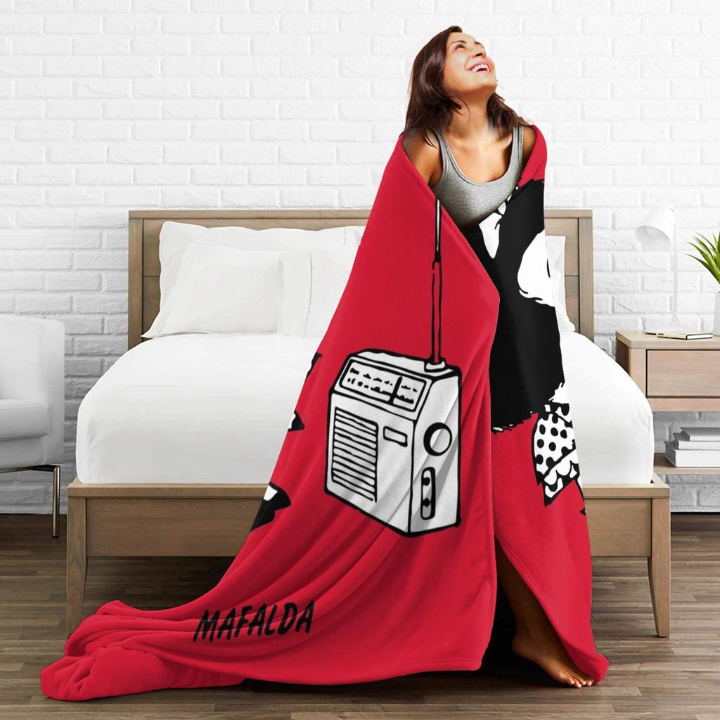 Mafaldas Blanket Flannel Novelty Warm Throw Blanket for Coverlet Winter,