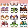 Pumpkin Witch Themed Paper Glasses Halloween Party Decoration Set Props Photo
